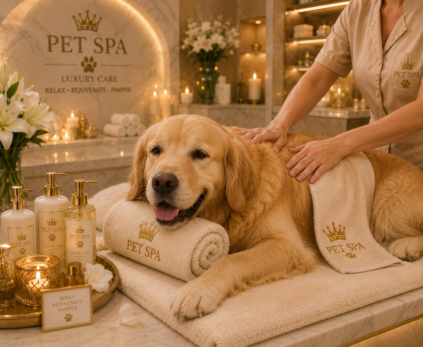 Ultimate Luxury | Large Dog Luxury Grooming(Includes Haircut/Shave)